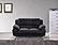 117 L108 Black Leather Loveseat by BH Furniture