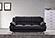 117 L108 Black Leather Sofa by BH Furniture