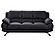 117 L108 Black Leather Sofa by BH Furniture