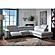 Axel M5653 Light Gray Top Grain Leather Sectional w/Electric Recliner by BH Furniture
