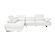 Barts 4020 White Leatherette Sectional w/Motion Headrests by BH Furniture