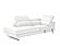 Barts 4020 White Leatherette Sectional w/Motion Headrests by BH Furniture
