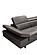 Barts 7010 Elephant Gray Leatherette Sectional w/Motion Headrests by BH Furniture