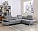 Barts 7576 Dark Gray Leatherette Sectional w/Motion Headrests by BH Furniture