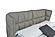 Claire Sage Full Leather Upholstered Platform Bed by BH Furniture