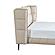 Claire Blush Full Leather Upholstered Platform Bed by BH Furniture