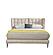 Claire Blush Full Leather Upholstered Platform Bed by BH Furniture