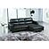 Crosby L225 Gray Thick Top Grain Leather Sectional by BH Furniture