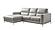 Crosby V990 Smoke Thick Top Grain Leather Sectional by BH Furniture