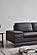 Decker FSA002 Gray Leather Sectional w/Storage Arm by BH Furniture