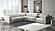 Franklin NL5115 Smoke Gray Leather 6-Piece Sectional w/3 Power Headrest by BH Furniture