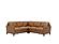 Harper 177137 Saddle Leather 3 Piece Corner Sectional by BH Furniture
