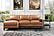 Harper 177137 Saddle Leather Chaise Sectional by BH Furniture