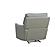 Heather 7576 Dark Gray Leather Gliding Recliner by BH Furniture