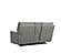 Heather 7576 Dark Gray Leather Loveseat w/Console by BH Furniture