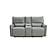 Heather 7576 Dark Gray Leather Loveseat w/Console by BH Furniture