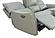 Heather 7576 Dark Gray Leather Sofa w/2 Recliners by BH Furniture
