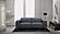 Hudson NL5100 Slate Blue Leather Extended Sofa w/2 Power Recliners by BH Furniture