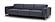 Hudson NL5100 Slate Blue Leather Extended Sofa w/3 Power Recliners by BH Furniture
