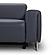 Hudson NL5100 Slate Blue Leather Extended Sofa w/3 Power Recliners by BH Furniture