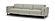 Hudson NL5115 Smoke Gray Leather Extended Sofa w/3 Power Recliners by BH Furniture