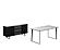 Jax Black Top Storage Buffet by BH Furniture