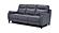 Leonard NL5100 Slate Blue Leather Dual Power Sofa by BH Furniture