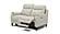 Leonard NL5100 Smoke Gray Leather Dual Power Loveseat by BH Furniture