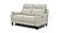 Leonard NL5100 Smoke Gray Leather Dual Power Loveseat by BH Furniture