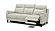 Leonard NL5100 Smoke Gray Leather Dual Power Sofa by BH Furniture