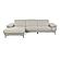 Mercer 807 Smokey Taupe Leather Chaise Sectional w/Motion Headrests by BH Furniture