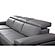 Mercer 8605 Slate Gray Leather Chaise Sectional w/Motion Headrests by BH Furniture
