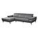 Mercer 8605 Slate Gray Leather Chaise Sectional w/Motion Headrests by BH Furniture