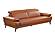 Mercer E8232 Adobe Orange Thick Leather Sofa by BH Furniture
