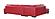 ML157 L210 Red Top Grain Leather Sectional by BH Furniture