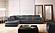 ML157 L225 Dark Gray Top Grain Leather Sectional by BH Furniture