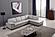 ML157 V990 Smoke Top Grain Leather Sectional by BH Furniture