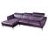 Orchard L211 Purple Top Grain Leather Sectional w/Ratcheting Headrests by BH Furniture