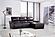 S275 L204 Brown Thick Leather Sectional w/Electric Recliner by BH Furniture