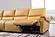 S275 L222 Mustard Thick Leather Sectional w/Electric Recliner by BH Furniture