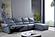 S275 L223 Aqua Thick Leather Sectional w/Electric Recliner by BH Furniture
