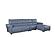 S275 L223 Aqua Thick Leather Sectional w/Electric Recliner by BH Furniture