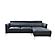 Slate 7276 Blue Thick Leather Sectional w/Motion Headrests by BH Furniture
