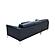 Slate 7276 Blue Thick Leather Sectional w/Motion Headrests by BH Furniture