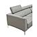 Slate 7376 Light Gray Thick Leather Sectional w/Motion Headrests by BH Furniture