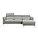 Slate 7376 Light Gray Thick Leather Sectional w/Motion Headrests by BH Furniture