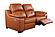 Thompson 8232 Adobe Orange Premium Thick Leather Loveseat by BH Furniture