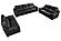 Thompson 8238 Black Premium Thick Leather Sofa by BH Furniture