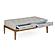 Perrine Wood Rectangular Cocktail Table in Soft Graphite Gray by Bassett Mirror