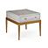 Perrine Wood Rectangular End Table in Soft Graphite Gray by Bassett Mirror